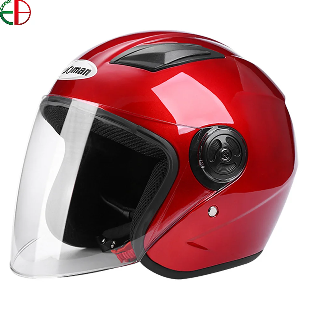 Motorcycle electric bicycle helmet riding half helmet unisex spring and autumn safety helmet