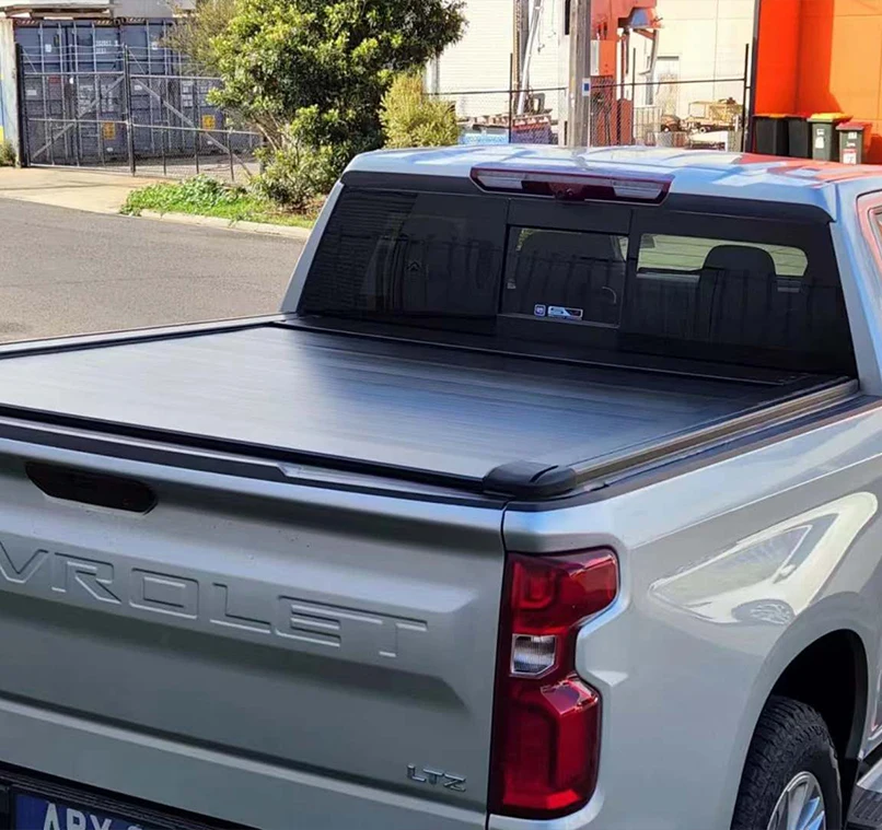 Лучший электрический выдвижной роликовый замок для пикапа Chevrolet Silverado горячая Распродажа алюминиевая роликовая Крышка