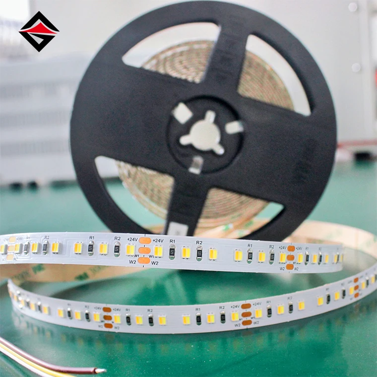 Best Quality low voltage 10mm WW CW two colors SMD 2835 LED Strip Indoor CCT for Furniture Decoration