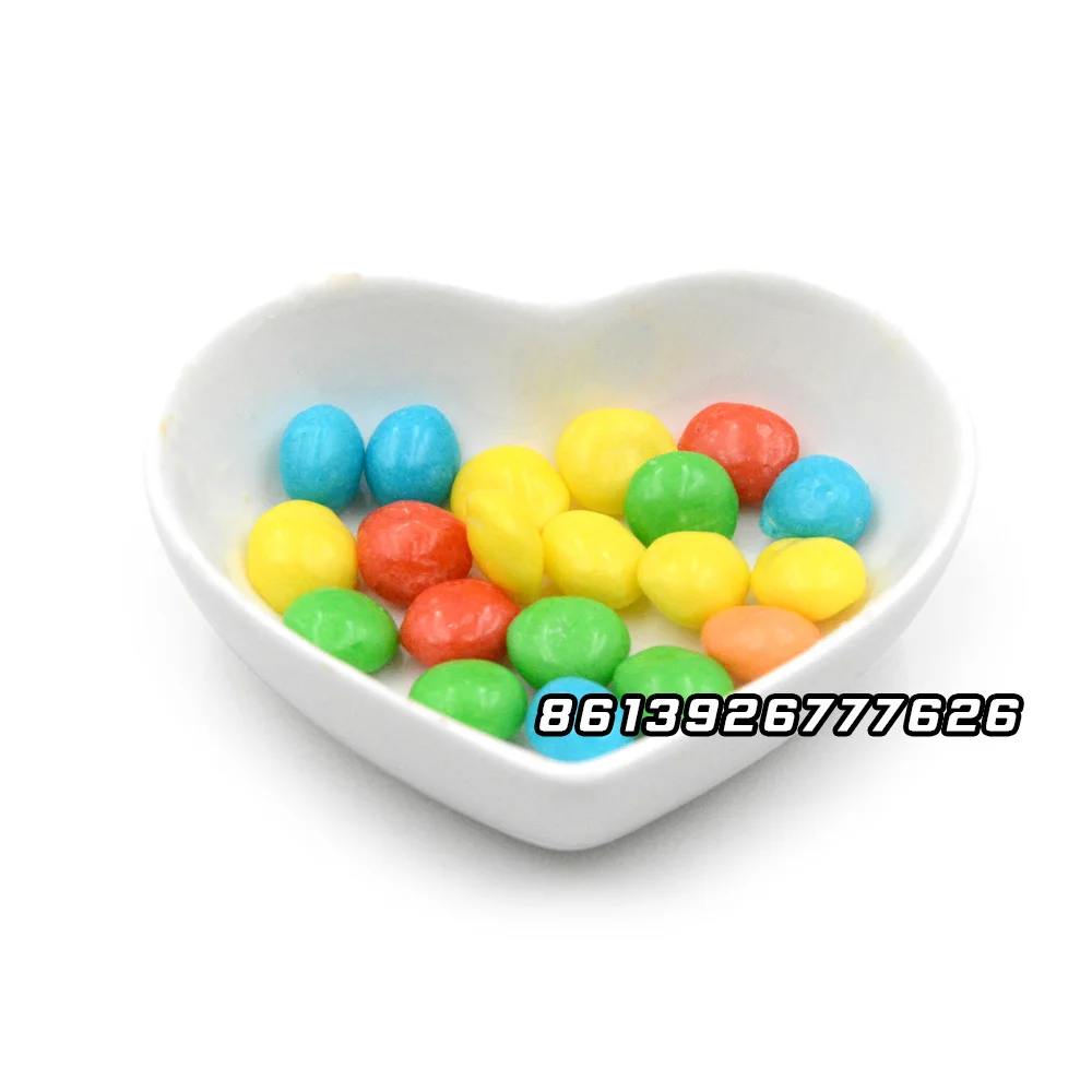 Fruit chewy candy jelly tablet candy gun shape fruit flavor candy bean