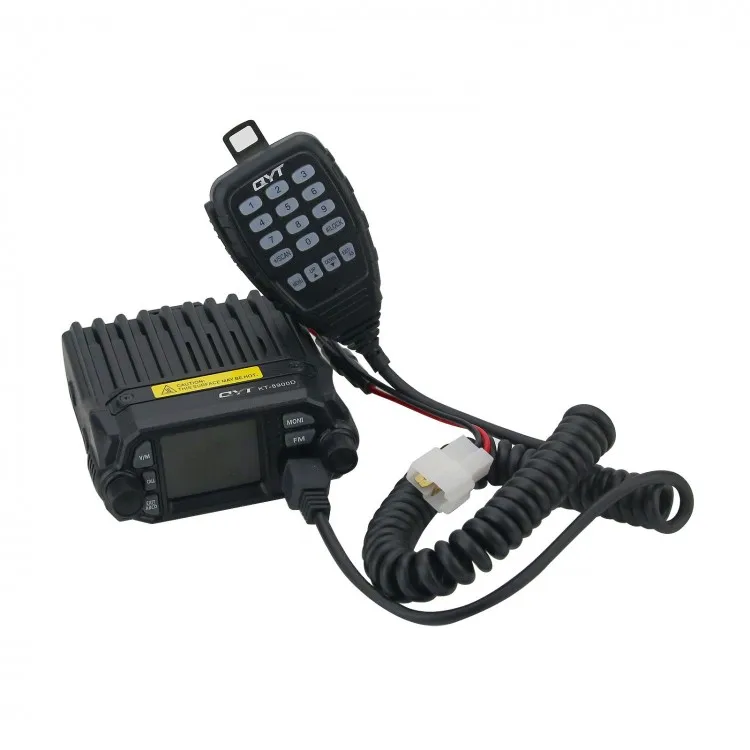QYT KT-8900D VHF UHF Car Radio Station 2 Way Dual Band Mobile Radio Walkie Talkie with USB Cable