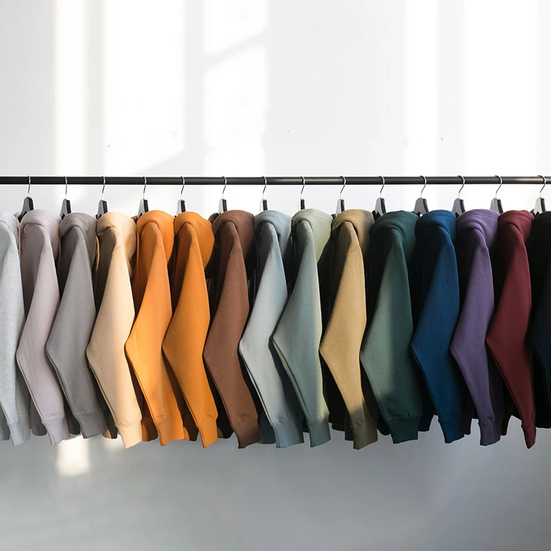 Bulk Custom Logo Unisex Men Women Oversize Vintage Heavy Weight Thick Hoodie Sweatshirts