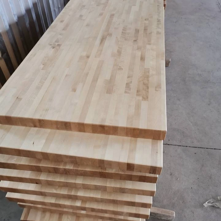 New Solid Wood  Panel Birch finger jont locker bonch worktop