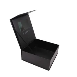 Презентация маркетинг 7 дюймов Lcd видео-поздравительная открытка подарок цветочная упаковка коробки Ювелирное кольцо ЖК-экран видео брошюра коробка