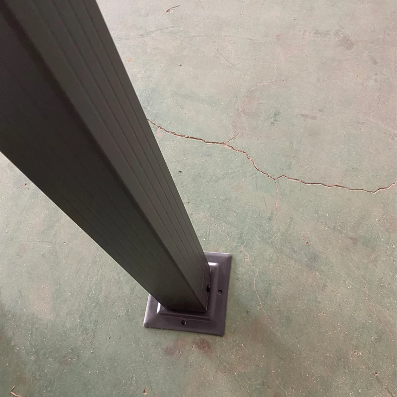 Outdoor Aluminium Gazebo with Retractable Sliding Sunshad Canopy water Proof Awning Pergola