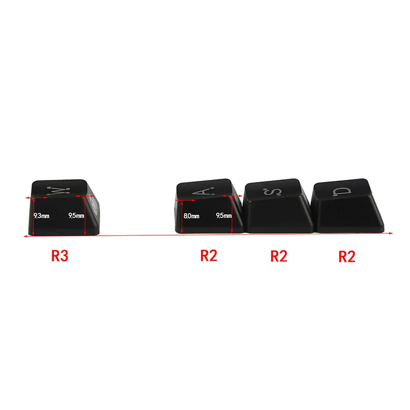 HZGAMER QWER PBT Keycap for Gaming Mechanical Keyboard, Customized QWER Keycap