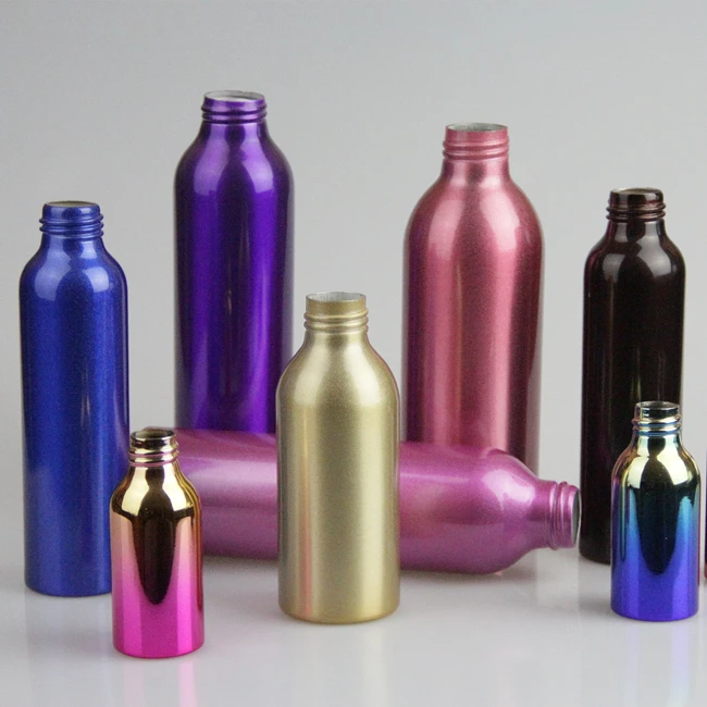 0ml 100ml 200ml 250ml 500ml 1000ml 1250ml Matte Anti-theft Screw Cover Separate Bottling Aluminum Bottles For Essential Oils