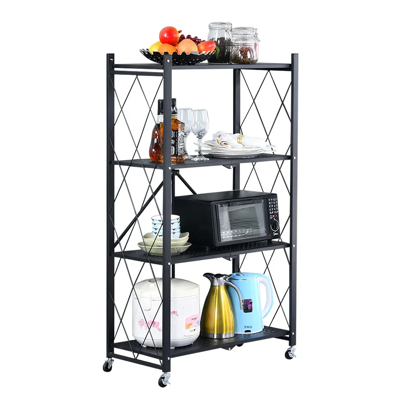 Storage Holders 4 Tier Metal Iron Display Storage Shelf For Living Room Wholesale Home