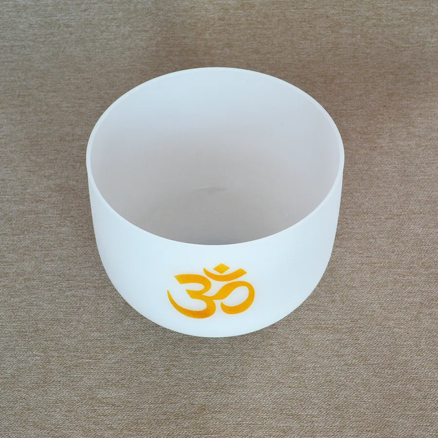 HF OM Design Frosted C/D/E/F/G/A/B чакра кварцевая Хрустальная Поющая чаша
