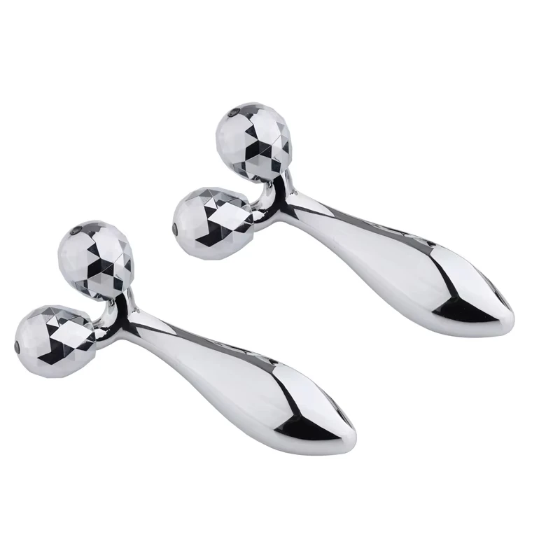 360 Degree Rotation Noiseless Eyes Facial Massage Roller Anti Wrinkle Chin Cheek Slim Lift Up V Face 3D Facial Massager