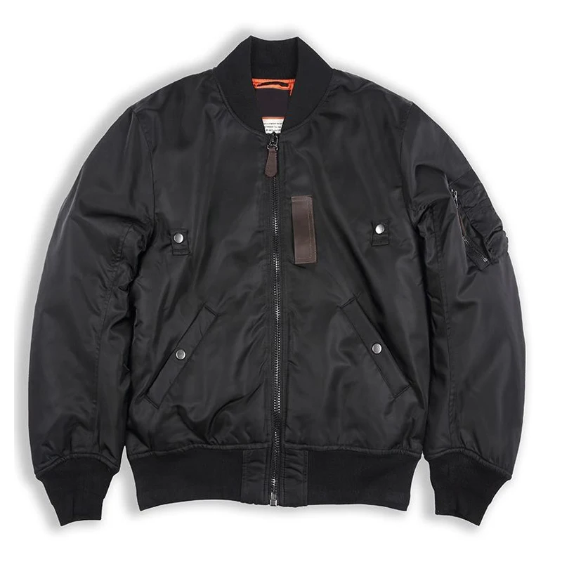 OEM Classic Windproof Coat Wholesale Customized Blank Flight Bomber Jacket