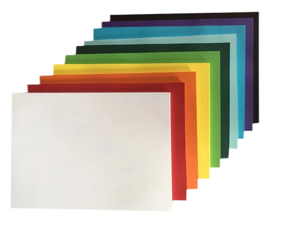 Factory Price 80gsm 110gsm 200gsm 250gsm 350gsm Color offset paper color bond paper bristol paper board