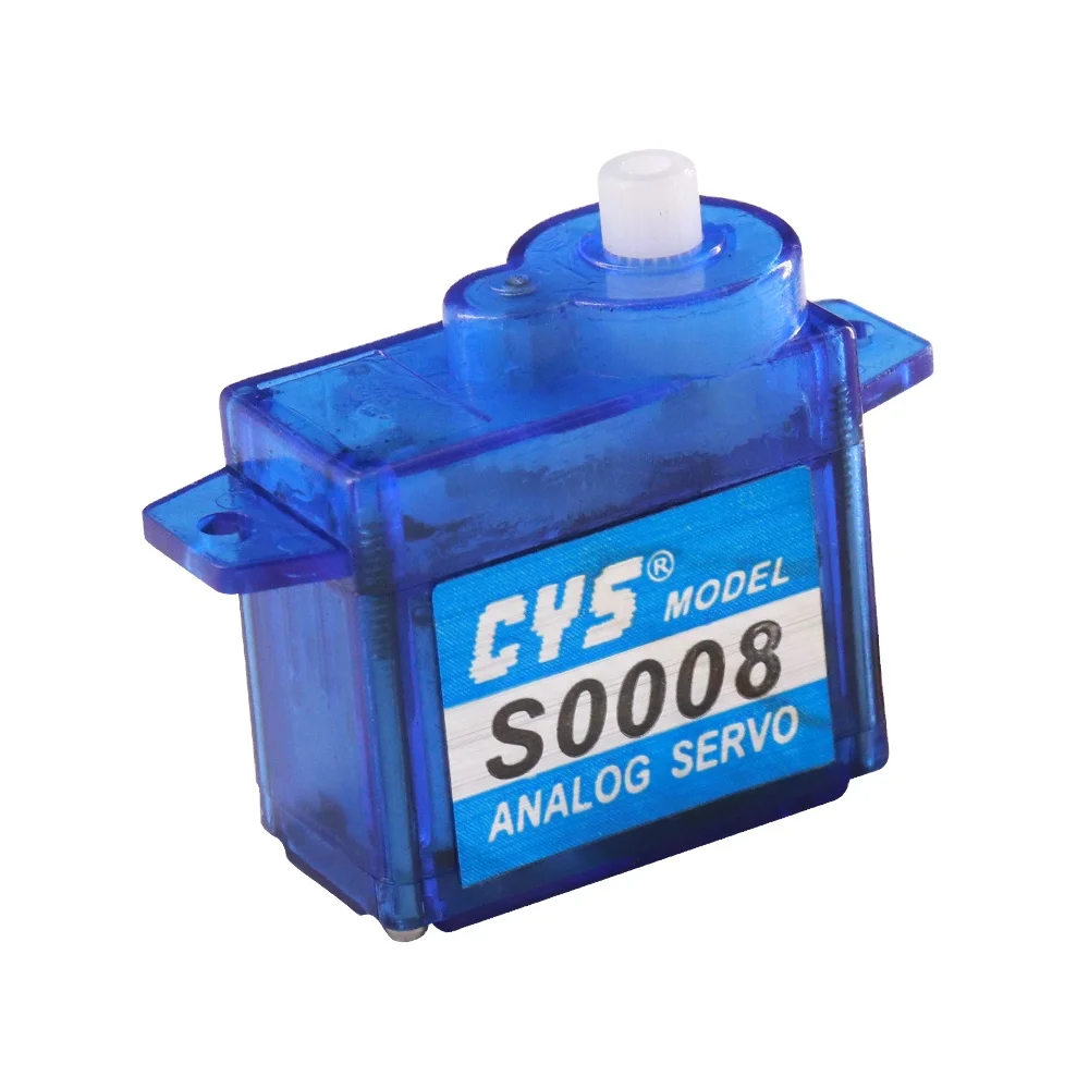 CYS-S0008 8 г унисекс легкая 1:16 пластиковая шестерня металлическая мини-аналоговая с дистанционным управлением
