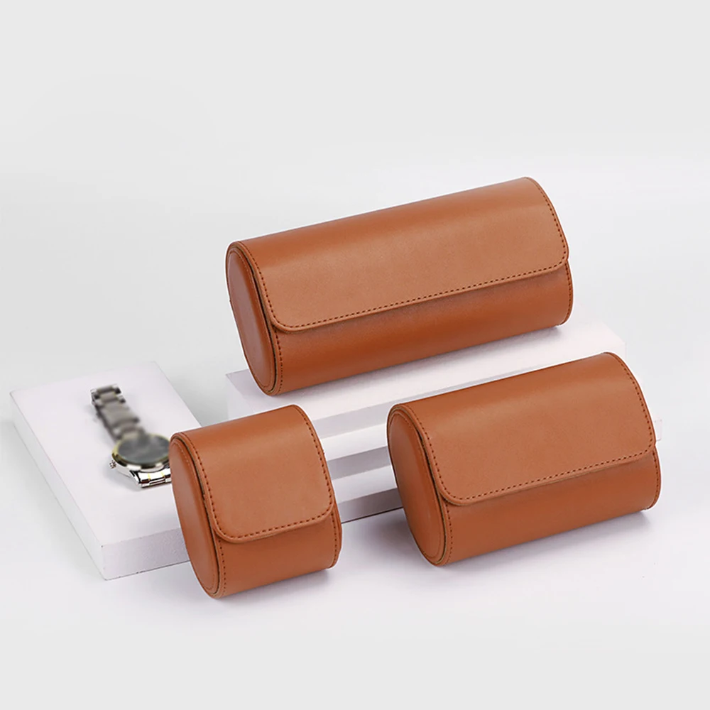 Customised Single-Wooden-Watch-Box Branded Multiple Brown Black Wrist Pocket Watch Collector Packaging Box