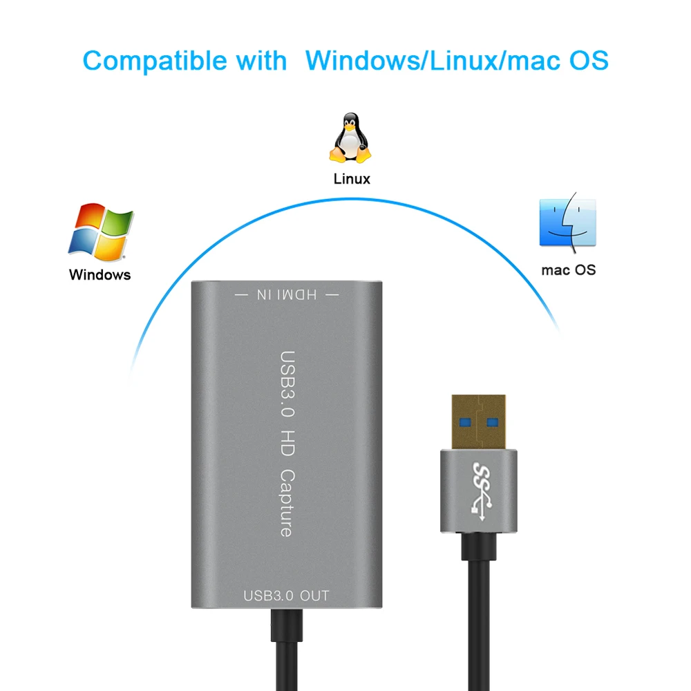  Заводская поставка карта захвата 60 кадров в секунду для USB 3 0 Full HD Карта видеозахвата камеры игровой
