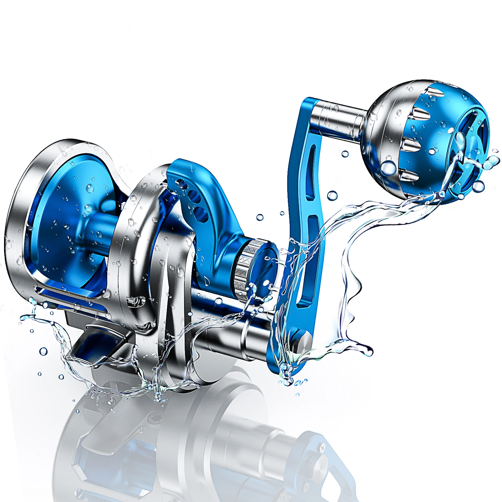 A1 Topline Metal Jigging Reel Max Drag 35Kg Deep Sea Boat Saltwater Conventional Reels Overhead Slow Pitch Jigging Fishing Reel