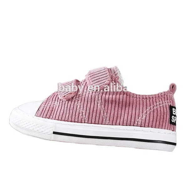 Brand new customized fashion casual corduroy kids shoes zapatos para ninos