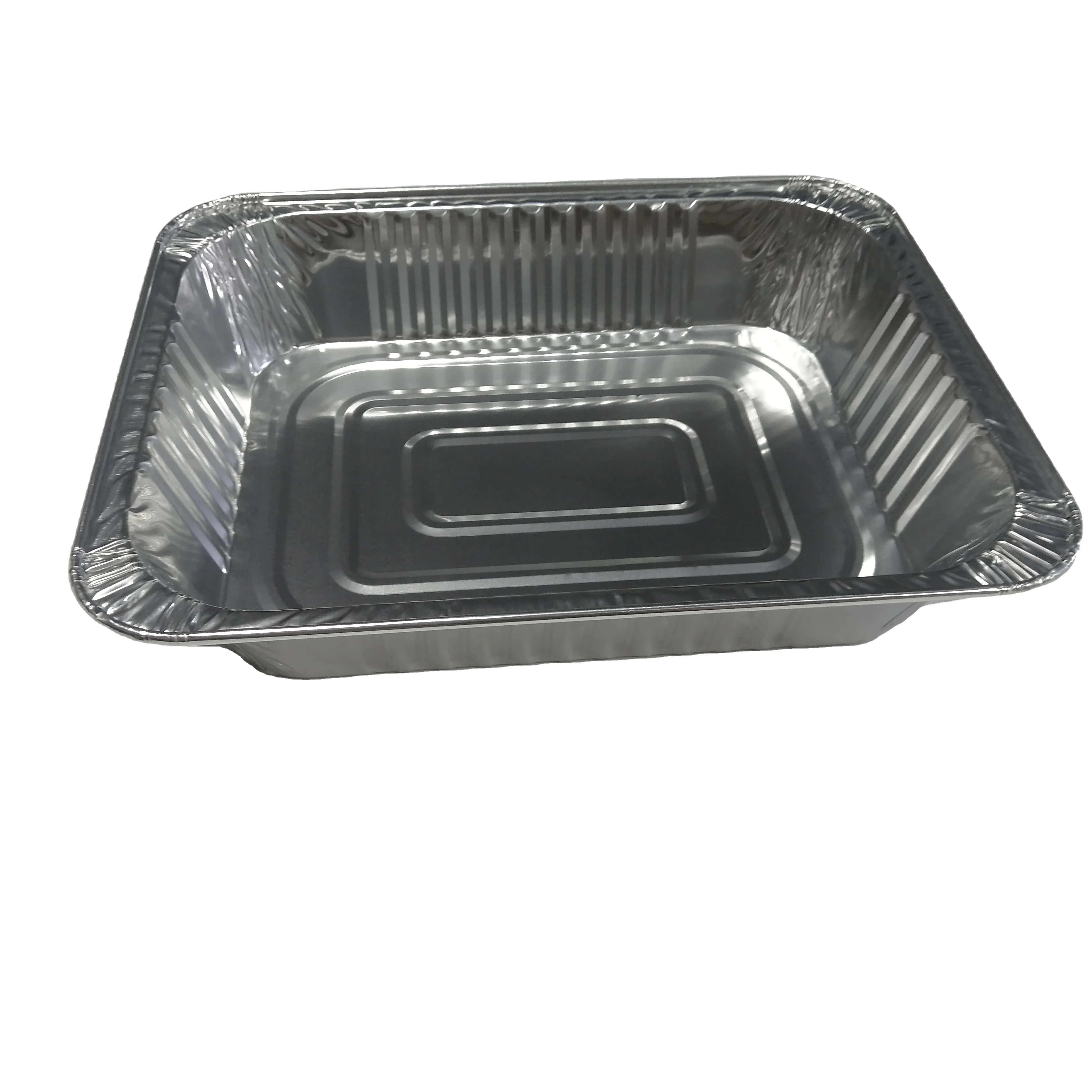 Deep Half Size 9 x 13 inch Extra Thick Foil Bread Containers for Baking   3500 ml Aluminum Foil Half Size  Roasting Pans