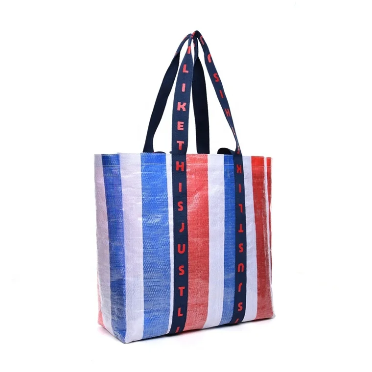 Custom Logo Waterproof Shopping Bag Reusable Grocery Tote Bags