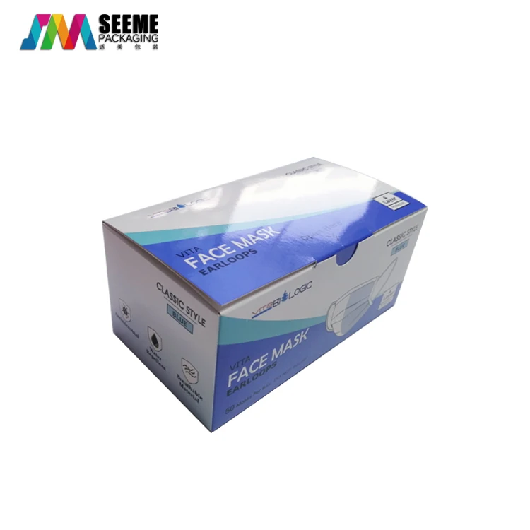 custom box disposable face mask packaging box n95 mask boxes