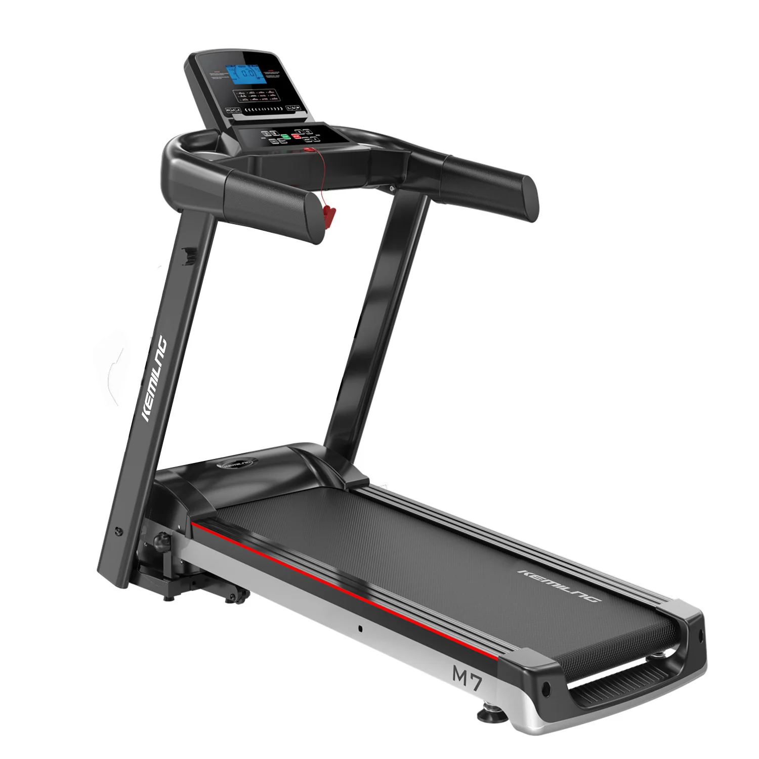 2021 Multi-functional Foldable Running Exercise Machine Treadmill Electric Home Gym Equipment Professional LED Display M7