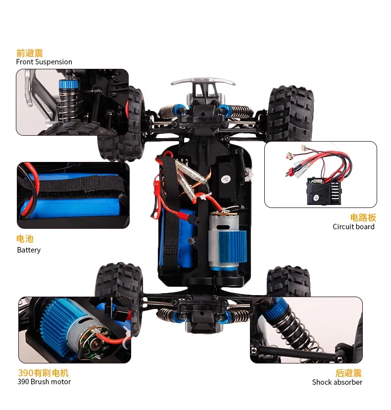 Hot Sale wltoys A979-A 1/18 Remote Control truck RC car 4x4 Full Scale Electric Offroad big-legged Vehicle RTR 4WD