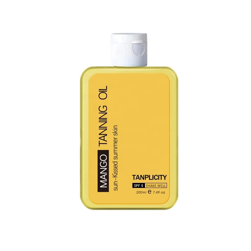 Oem Mango Long Lasting oil skin tan Vegan carrot tanning oil For Beach Sun-kissed Summer tanning oil organic