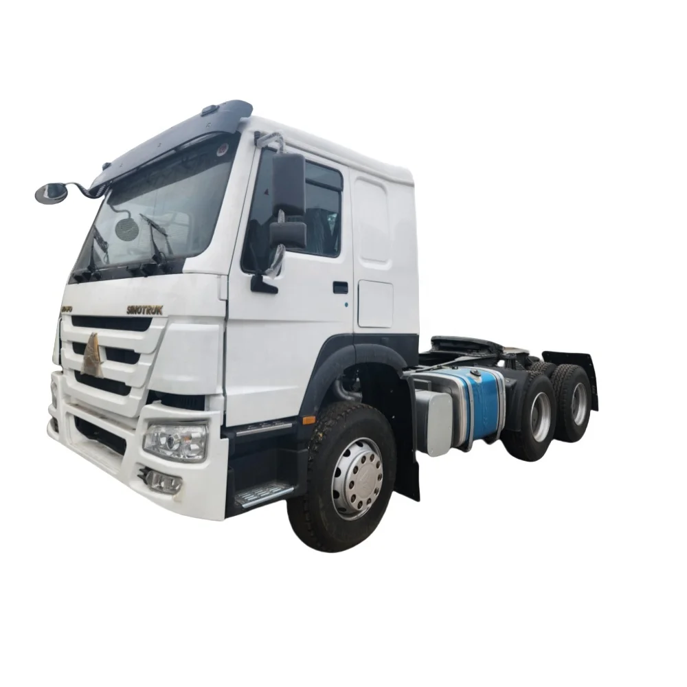 heavy duty used howo tractor truck 6x4 trailer head truck 371hp 375hp for sale