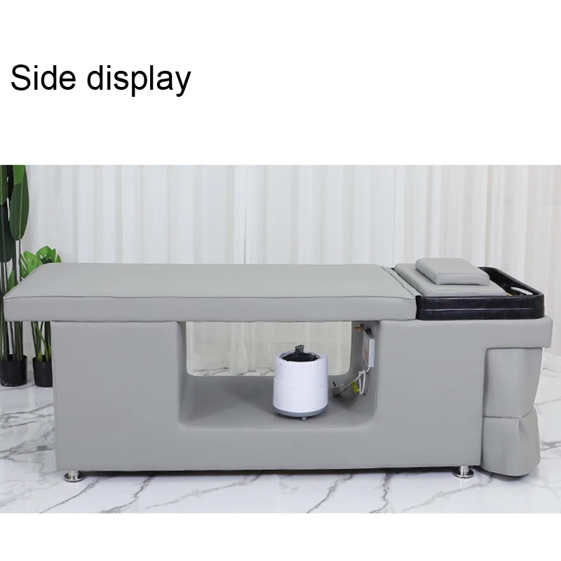 Electronic Component Brown Hair Wash Basin Spa With Hitter Salon Korea Massage Bed