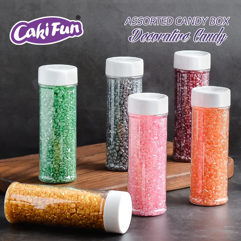 
Love Bakery 7 Colors 6 Mesh Natural Shimmer Sugar Crystals For Cookies Bakery Ingredients Edible Sprinkles Cake Decorations 