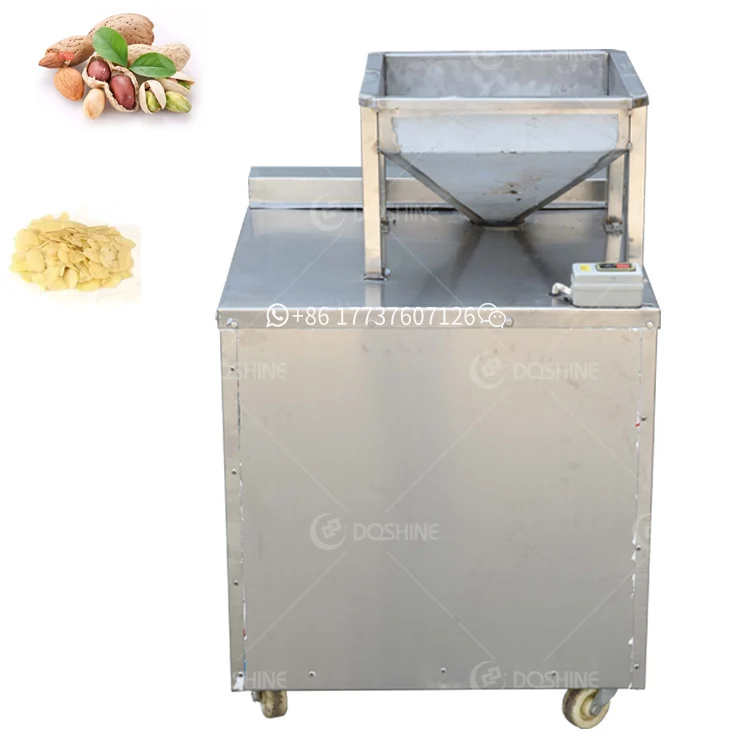 Electric cucumber melon nut cutter grain hickory nut peanut macadamia nut slicing cashew garlic cutting equipment