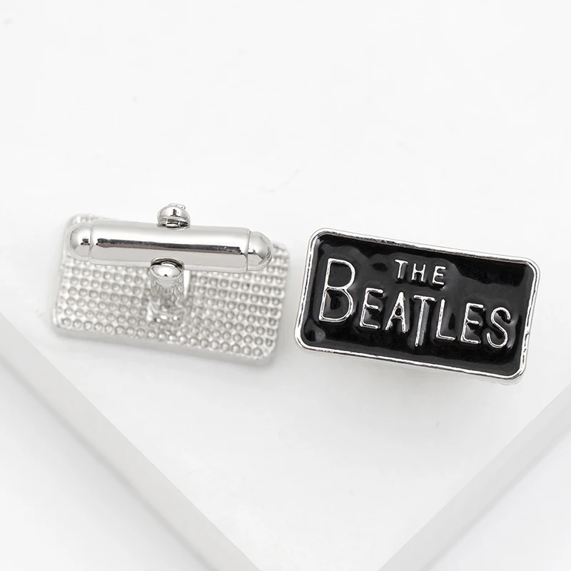 Wholesale Custom British Rock Band Logo French Shirt Cufflinks For Men Collar Accessory