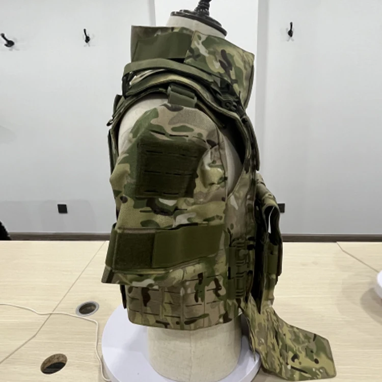 PE Full Body Vest Armor Adjustable 3A Protective Tactical Vest With Molle System IIIA Outdoor Training Fitness