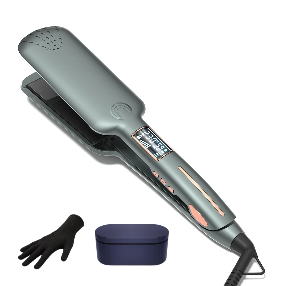 New Arrival Electric Hair Straightener Ceramic Curling Iron 2 in 1 Hair Straightener Curler for Thick Hair