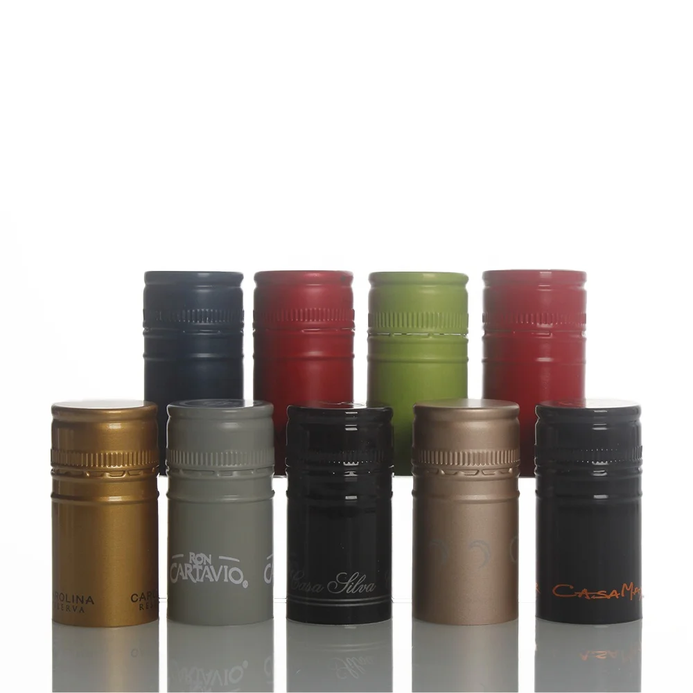 wholesale 30 60mm aluminium pilfer proof cap with Sarantin/Saranex liner bottle cap for wine glass bottle