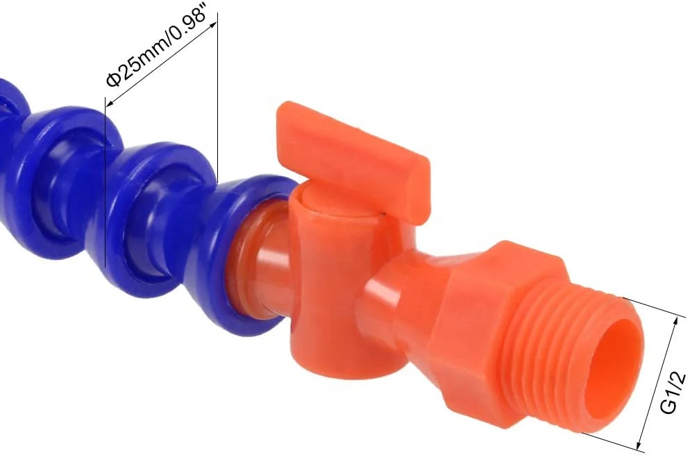 Plastic G1/4 flexible round cock water cooling tube pipe for CNC Machines Cooling Pipes
