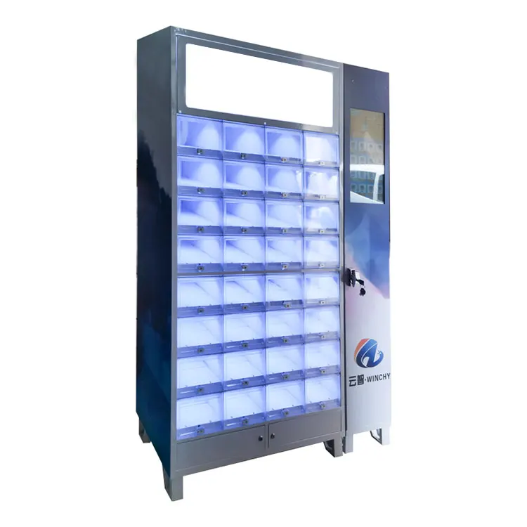 24 Hours Online Self Selling Customized Large Capacity Locker Vending Machine Lockers Metal Display Cabinet for Sale