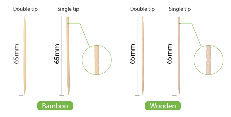 Promotional Superior Quality Whole Disposable Biodegradable Bamboo Toothpick