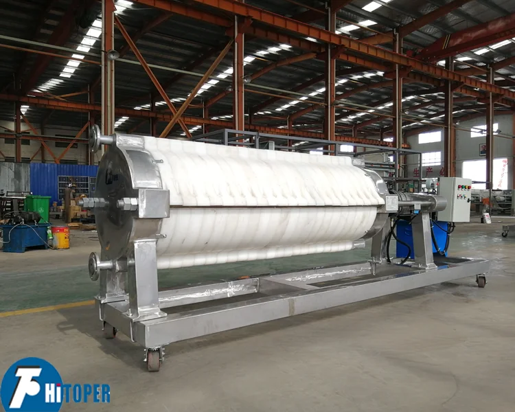 High pressure round plate filter press for clay, especially for kaolin clay, ceramic clay dewatering
