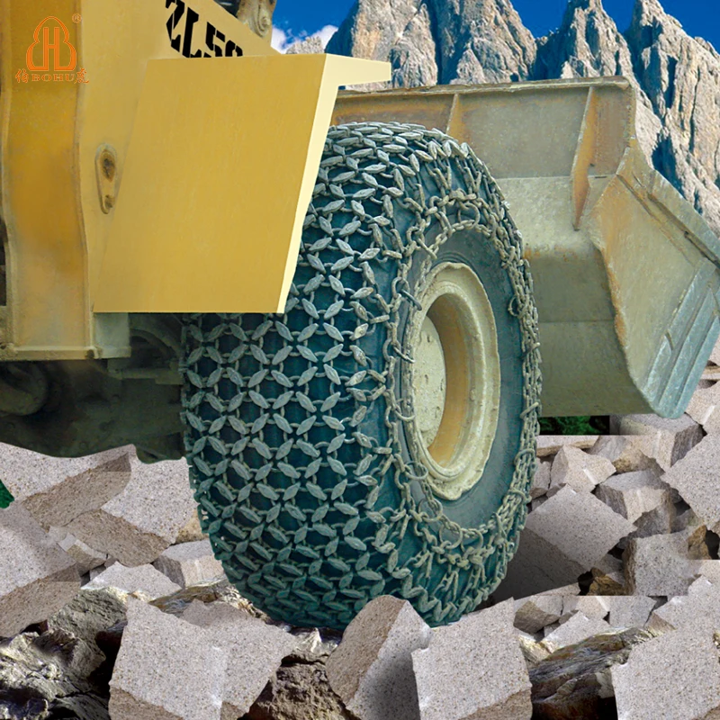 BOHU tire protection chain for loader tyre protection chain