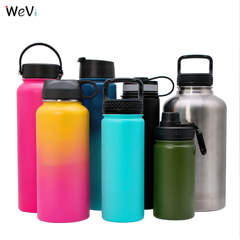
550ml Double Wall Vacuum Insulated Wide Mouth Stainless Sport Water Bottles for camping travel 