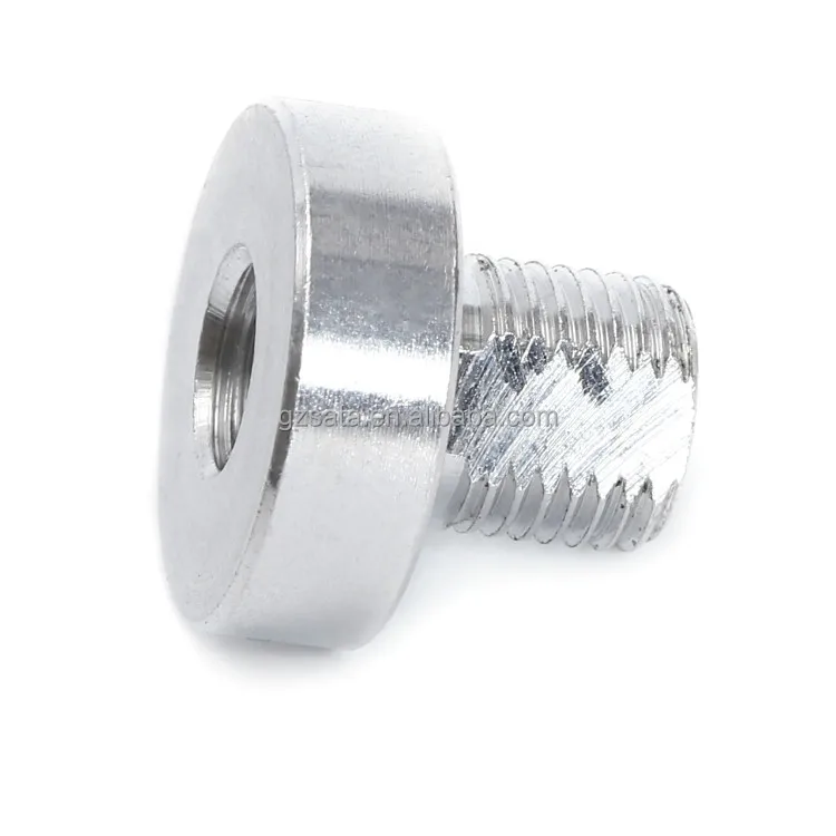 Customized CNC Turning Parts Thread Trimming Hollow Screws with Internal Threaded and Threaded Hole
