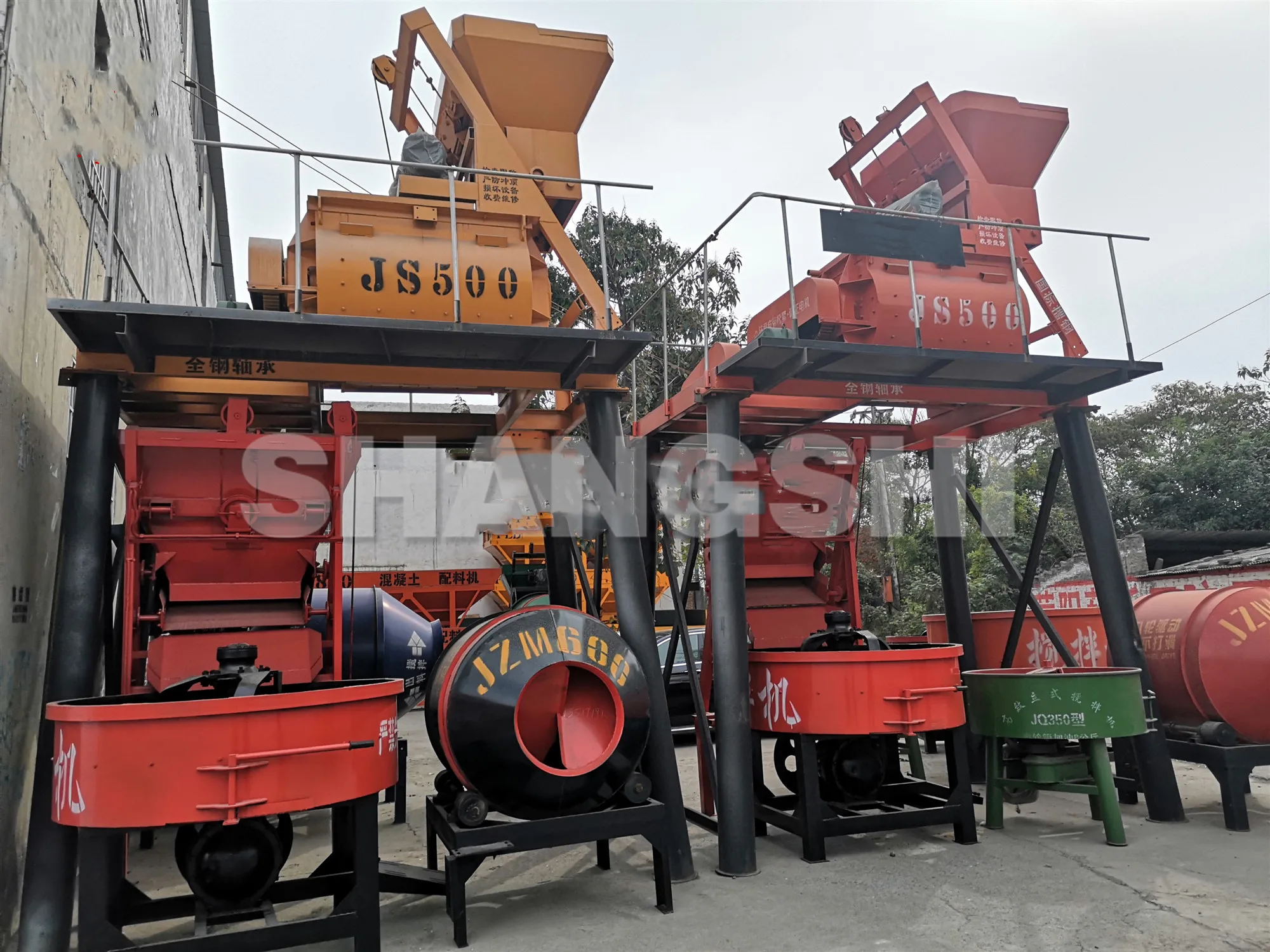 Small profitable concrete mixers pan cement mixer machine