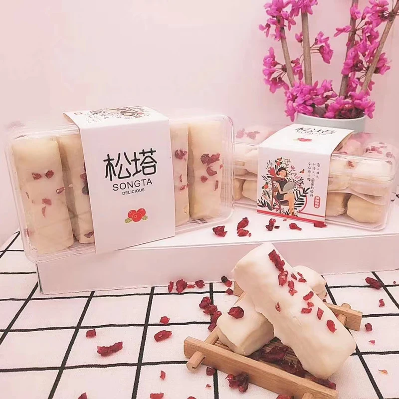 tasty cake  Packaging Box factory cost Cut Piece White Pastry Baking