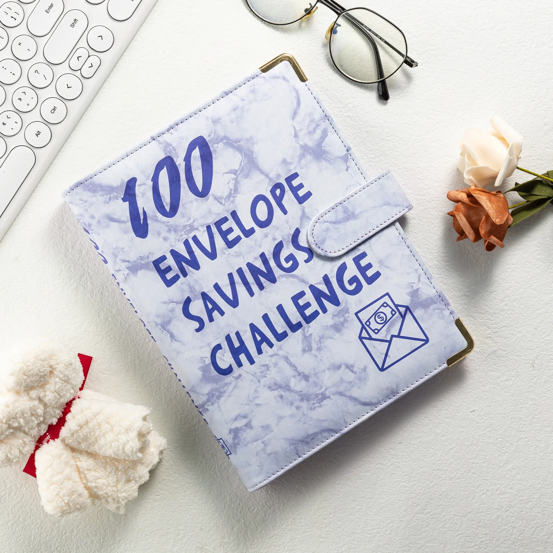 100 envelopes saving challenge book Money Budget Book for $5,050 Purple budget binder with envelopes saving challenge book