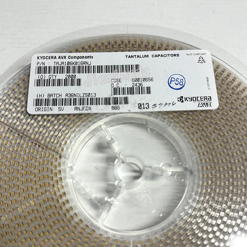 TAJA106K016RNJ Tantalum Capacitors - Solid SMD 16V 10uF 10% 1206 New original Integrated Circuit Electronic Components IC Chips