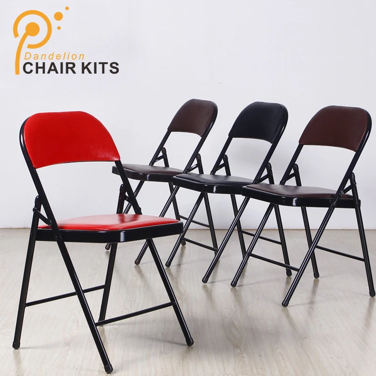 Wholesale Cheap Black Metal Folding Chair Folding Metal Chair