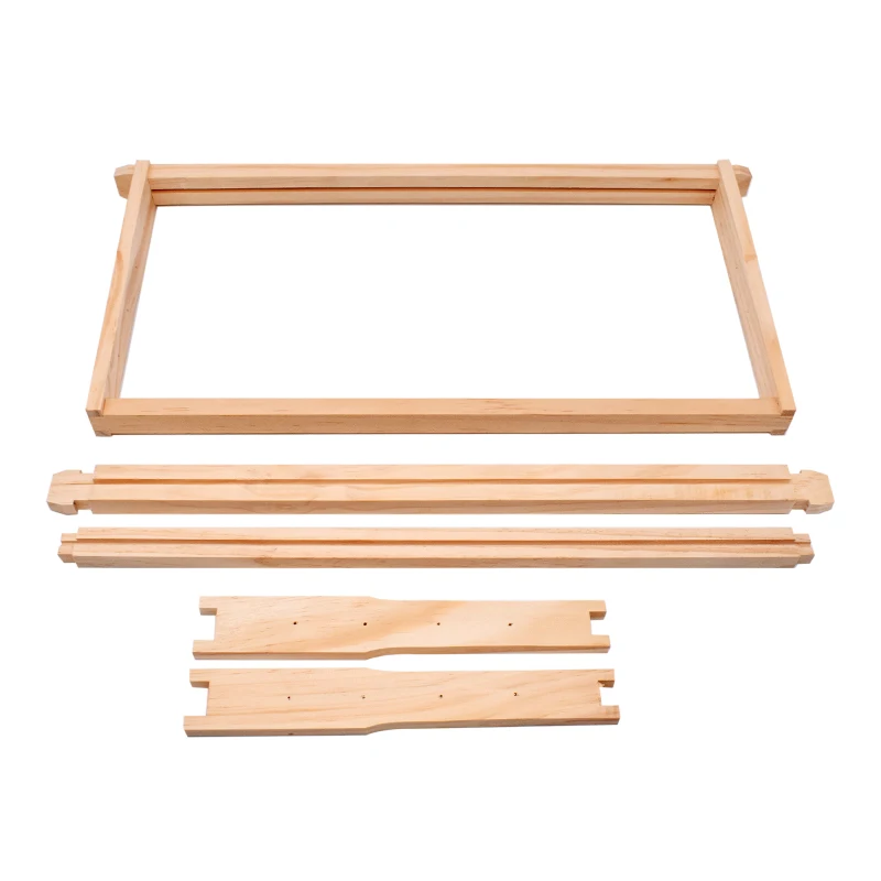 DDP Shipping Apiculture Beekeeping Tools Pine Wood Beehive Frame Deep and Medium Wooden Bee Hive with Space