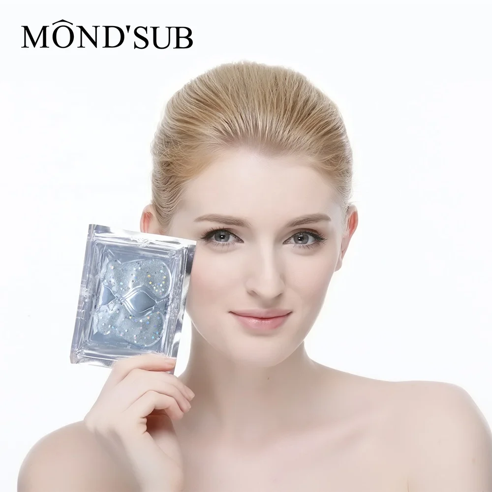 OEM best anti wrinkle gel patch smile line care crystal collagen mask glitter nasolabial fold mask