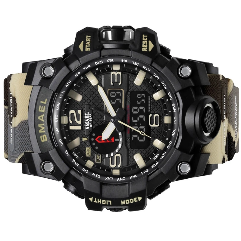 Raymons SL-1545MC 1688 Fashion Watches Men Wrist Relojes Hombre Digital Sports Waterproof Watch Male Military
